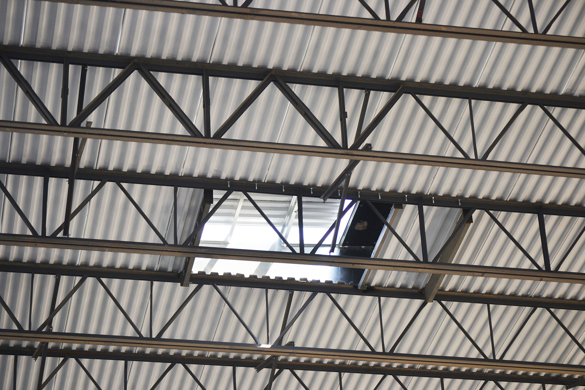 Underside of a Steel Construction warehouse